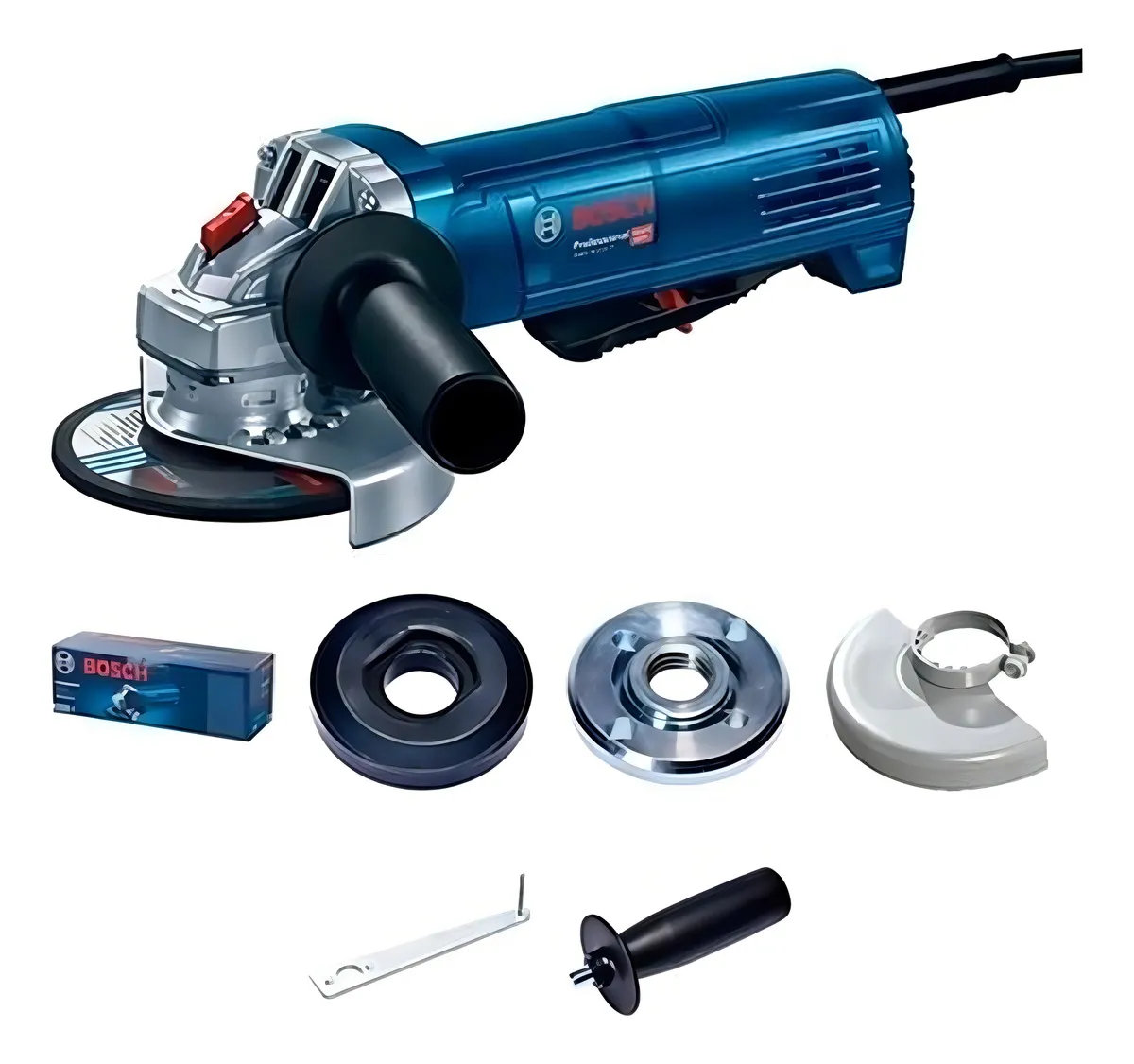 [bos10004] AMOLADORA BOSCH gatillo paleta GWS 9-125p (Ø41/2"/125) 900w potencia