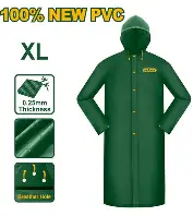 [JDRC2XXL] CHUBASQUERO - MATERIAL: 100% PVC NUEVO LONGITUD: 120CM ESPESOR: 0,25 MM TALLA:XXL RESISTENTE AL AGUA, RESPIRE LIBREMENTE CON CORDÓN DE SOMBRERO AJUSTABLE VENTILACIÓN EN LAS AXILAS