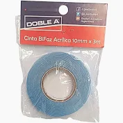 CINTA DOBLE FAZ 10MM X 3MTS marca doble A