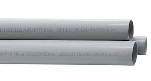 Caño 22 plastico rigido  gris POLIVINIL N