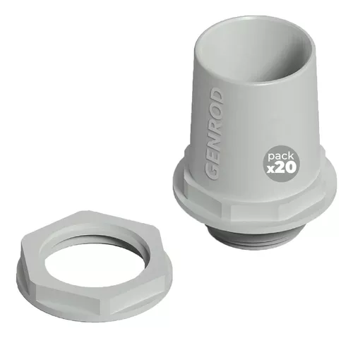 Conector plasticos 20 gris POLIVINIL N
