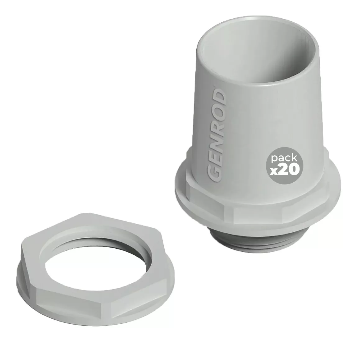 Conector plasticos 22 gris POLIVINIL N
