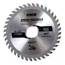 Disco sierra 40 dientes 115mm madera  115) N
