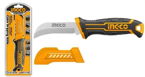 [502196] INGCO - CUCHILLO PELACABLE CURVO 200 MM.