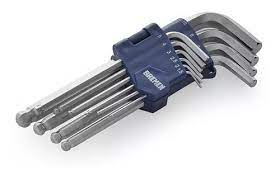Llave ALLEN Juego metrico BREMEN cardanico 10 Piezas 7096