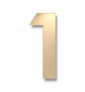 Numero de ACERO bronceado N1
