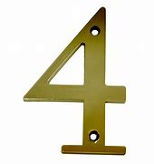 Numero de ACERO bronceado N4
