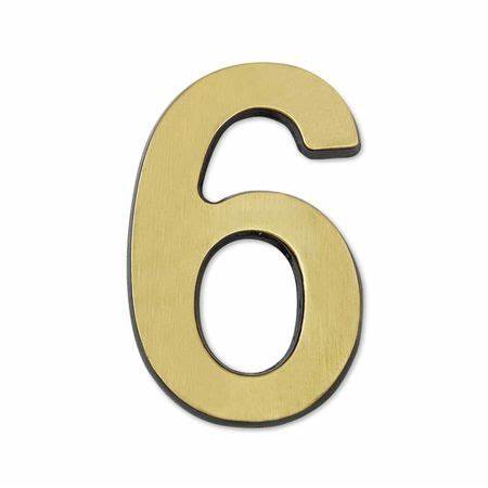 Numero de ACERO bronceado N6