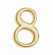 Numero de ACERO bronceado N8
