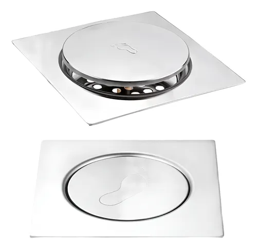 Rejilla piso Acero Inox 10x10 con Click 
