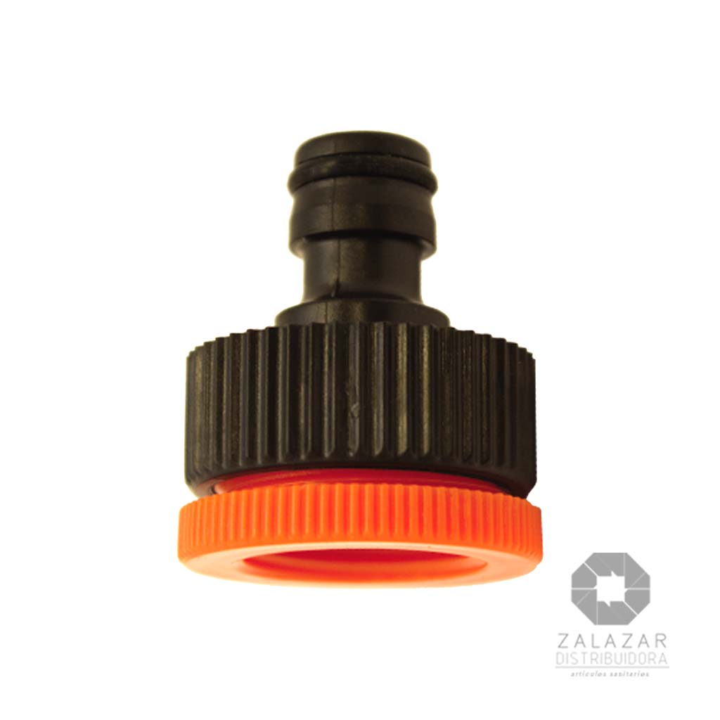 [h3066b] acople rapido 3/4x(1-3/4) pico manguera hembra   (naranja) N