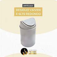 balde residuos con pedal vaiven 6 lt redondo N