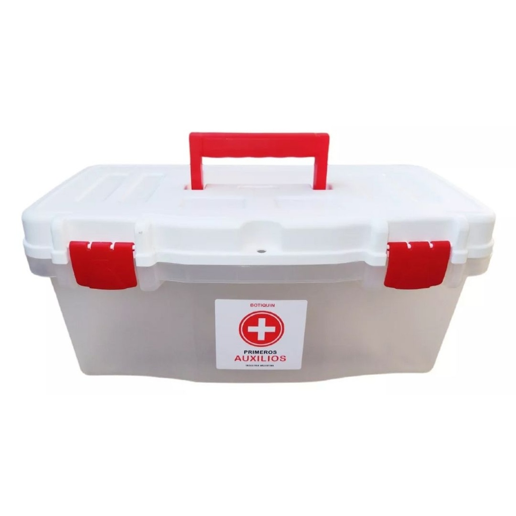 botiquin plastico 13' PRIMEROS AUXILIOS