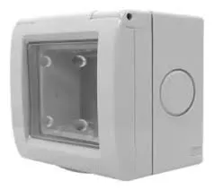[kl42213] caja estanco kalop IP55  2 mod tapa c/ membrana j300