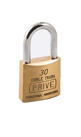 candado PRIVE 30 DOBLE TRABA aro cementado N 