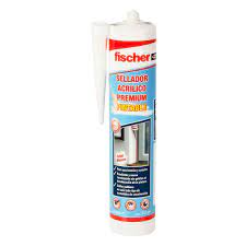 cartucho sellador ACRILICO PINTABLE BLANCO Fischer premium