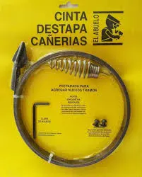 cinta destapa 15 cañeria de acero liv