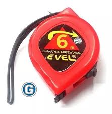 [526] cinta metrica con freno ancha 6 mt evel 526 N.