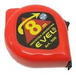 cinta metrica con freno ancha 8 mt evel 508 N.