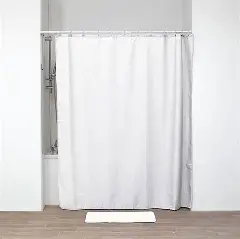 cortina baño blanco 70mic protec