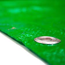 cubrecerco rafia plastificada CON OJAL verde 1.50 mt ancho N
