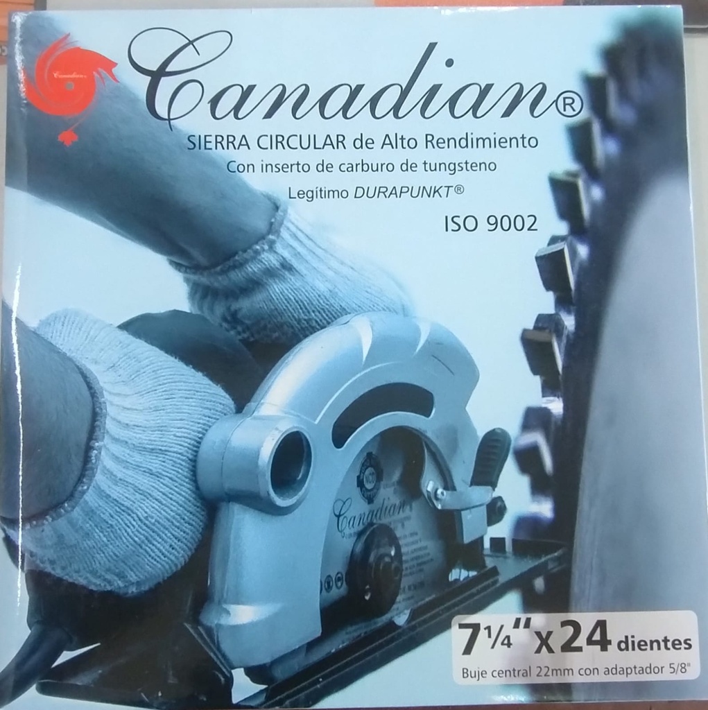 disco Sierra 7 1/4 (180) 24 dientes widia Canadian N