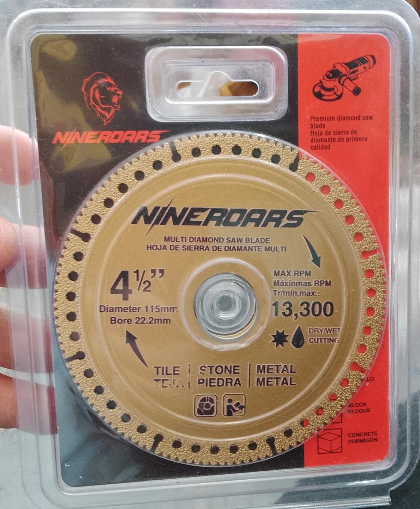 disco WIDIA MULTIPROPSITO  115mm ninerdars N