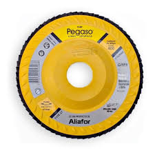 disco flap 4.5" PEGASO AMARILLO grano 60  p/ amoladora