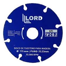 disco tugsteno para madera N 