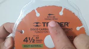 disco tungsteno para madera NARANJA Ø115
