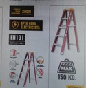 escalera FIBRA de vidrio 5 escalones certificada
