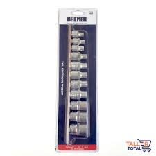 [6337] juego Bocallaves Torx Hembra Bremen 11 Pzs encastre 3/8-1/2 