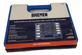 juego bocallaves Profesional punta Torx / Allen / Ribe / Multiestria Bremen