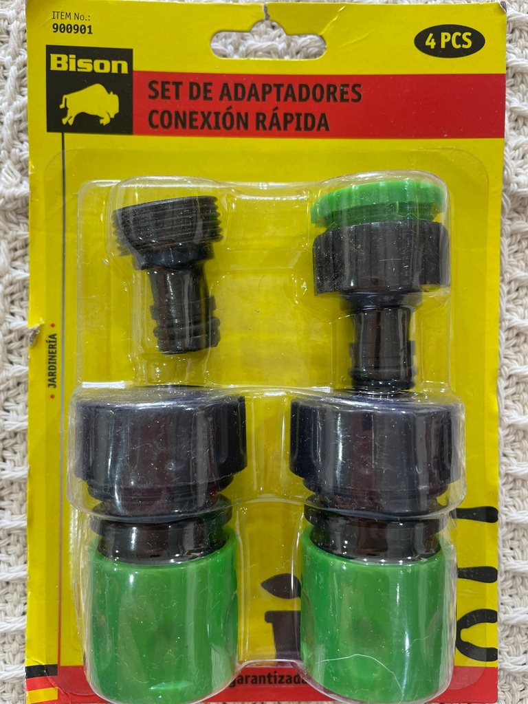juego x 4 acople rapido pa conexion bison N