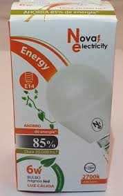 lampara 12w CÁLIDA e27 NOVA N