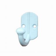 [199003] percha aluminio 1 gancho blanca N