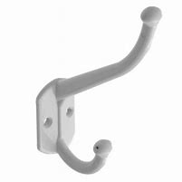 percha aluminio DOBLE blanca N