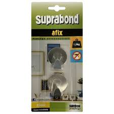 percha autoadhesiva x2 unid. circulares acero inoxidable Afix Suprabond N