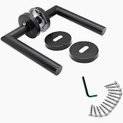 [024010] picaporte acero NEGRO manija YALE doble balancin SKU:16674 N 