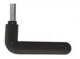 picaporte media manija PLASTICA negro