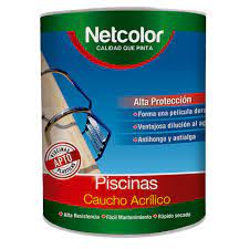 piscinas base caucho ACRILICO Netcolor 1 Lts N.