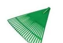 rastrillo barre hojas triangulo plastico N