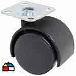 rueda dupla plastica para mueble 40 mm N 