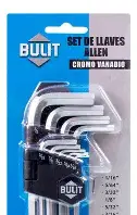 [CH ALP 9] set llave allen Bulit 9 piezas PULGADAS N