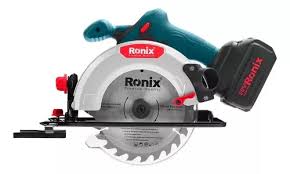 [8609] sierra circular RONIX 20v +2bat/4ah+carg capc/corte 55mm hoja Ø165 rpm4000 (8609)