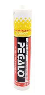 silicona sellador acrilico Pintable Blanco cartucho pegalo N