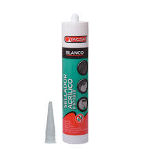 silicona sellador acrilico blanco pintable tacsa cartucho N
