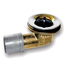 sopapa bañera con codo BRONCE CALIBRON N