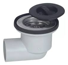 sopapa bañera con codo pvc