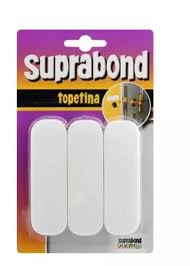[tprbc] topetina rectangular blanca (x3 unidad) Suprabond N